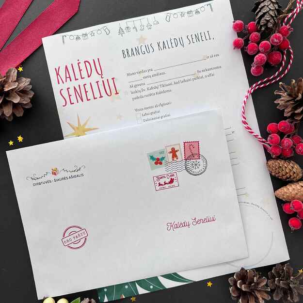 Laiškas-atsakymas skirtas Kalėdų Seneliui 